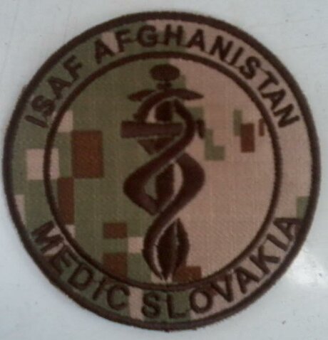 Nášivka ISAF Afghanistán MEDIC vz. 2007 púšť