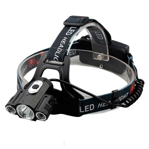 Čelovka s 3 LED cree svetlami XML-T6 nabíjateľná