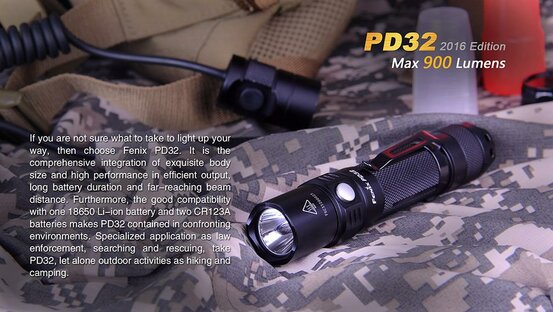 Taktická baterka Fenix PD32 X-PL (900lm)