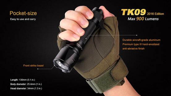 Taktická baterka Fenix TK09 XP-L
