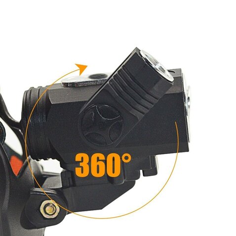 Čelovka s 3 LED cree svetlami XML-T6 nabíjateľná