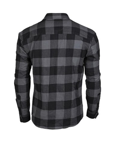 Flanelová košeľa Mil-Tec sivo-čierna