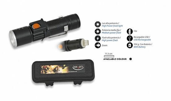 Baterka Albainox Zoom USB nabíjateľná (130lm)