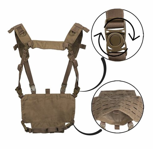 Taktická vesta Chest Rig Light coyote