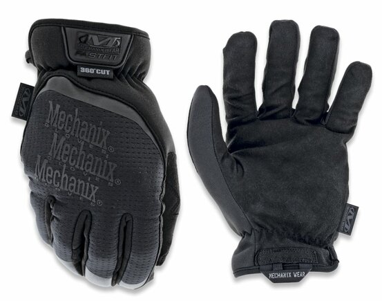 Rukavice Mechanix Fastfit D4 360° proti porezaniu čierne