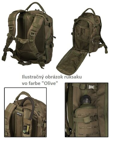 Ruksak Mission Laser 20l čierny