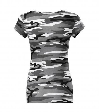 Tričko dámske camouflage gray