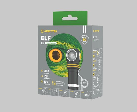 Čelovka 4v1 Armytek ELF C2 USB (1100lm)