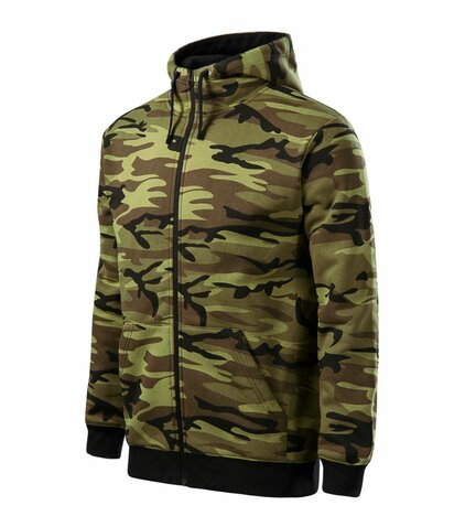 Mikina Camo Zipper CZ green camo