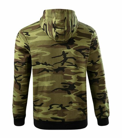 Mikina Camo Zipper CZ green camo