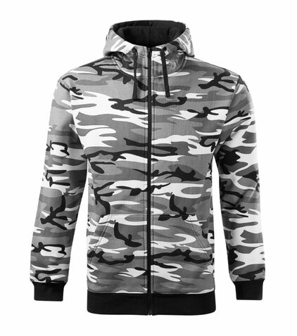 Mikina Camo Zipper urban