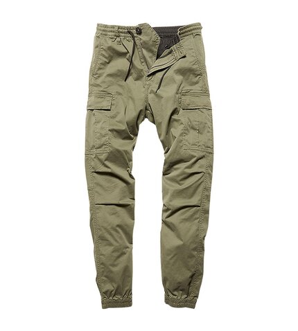 Nohavice Vintage Industries Vince Jogger olive