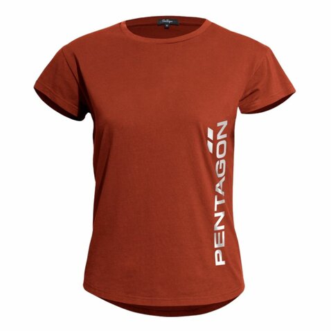 Dámske tričko Pentagon Vertical Maroon Red