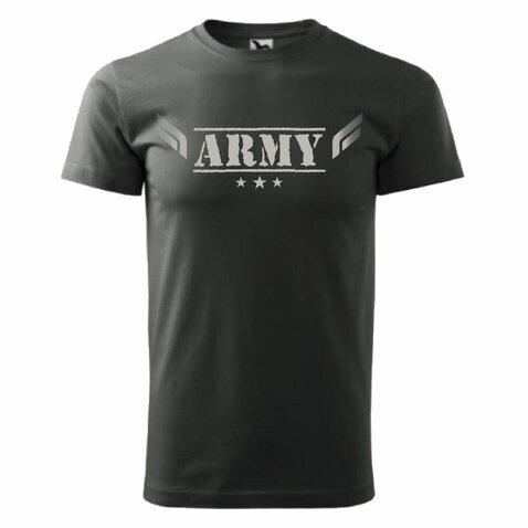 Tričko ARMY caster gray