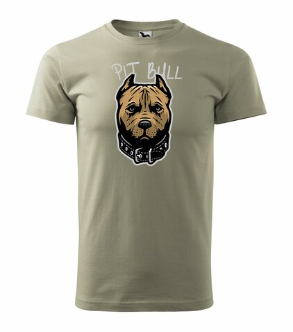 Tričko Pit Bull khaki