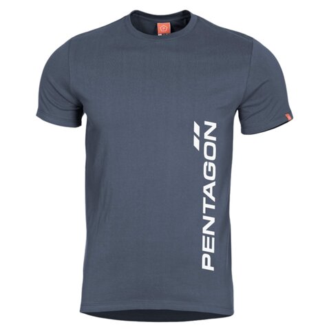 Tričko Pentagon Vertical charcoal blue