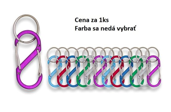 Karabína v tvare písmena S 5cm