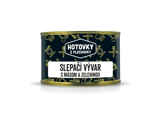 Slepačí vývar s mäsom a zeleninou 400ml