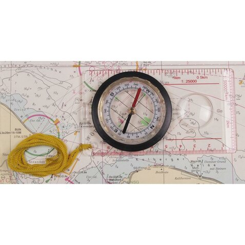 Kompas s lupou a pravítkom