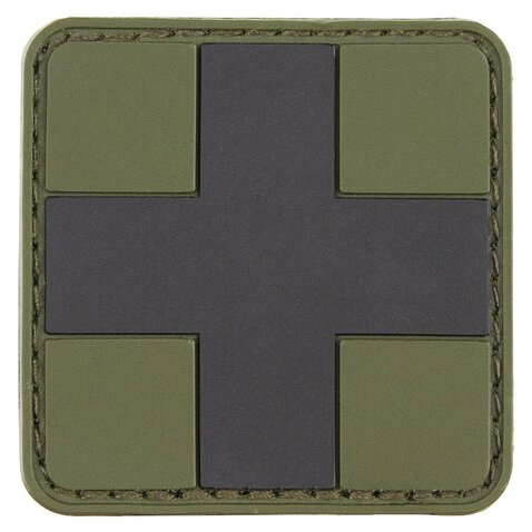 Patch Medic kríž prvá pomoc olive
