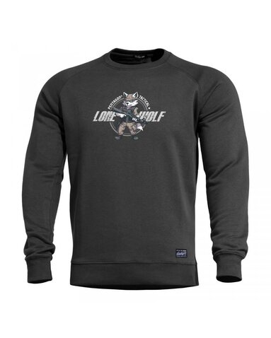 Mikina Pentagon Hawk Lone Wolf čierna