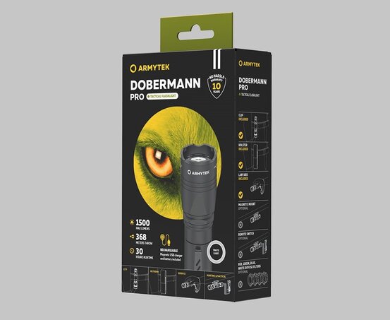 Taktická baterka Armytek Dobermann Pro Magnet USB 