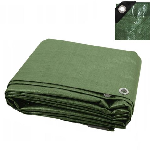 Nepremokavá krycia plachta 110g 5x6m zelená