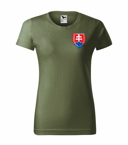 Dámske tričko Slovenský Znak olive