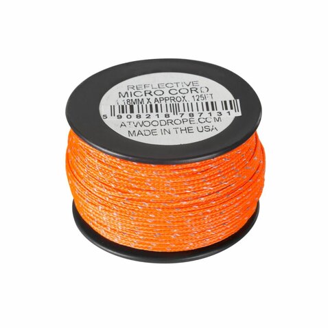 Micro cord 1.18mm Atwood 125ft neon orange (reflexný)