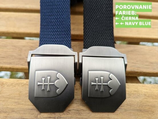 Opasok 3D Slovenský znak navy blue