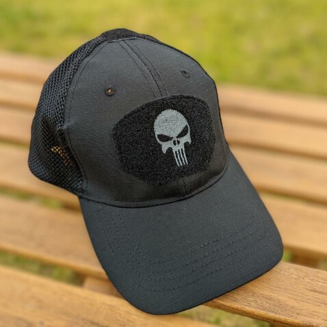 Šiltovka Tactical Skull čierna