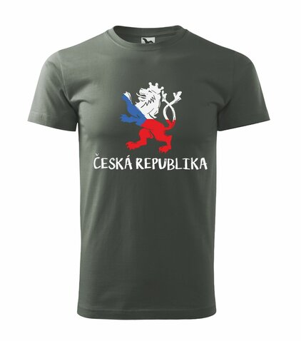 Tričko Česká republika caster grey