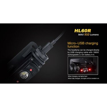 Čelovka HL60R nabíjateľná (950lm)