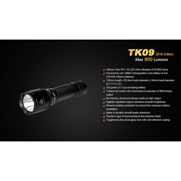 Taktická baterka Fenix TK09 XP-L