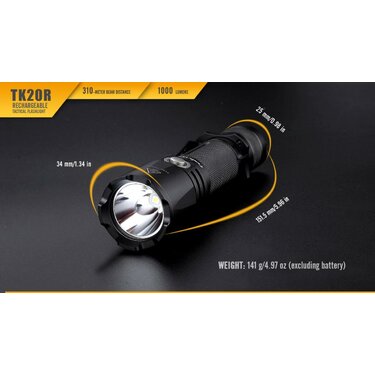 Taktická baterka Fenix TK20R nabíjateľná (1000lm)