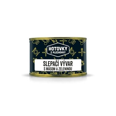 Slepačí vývar s mäsom a zeleninou 400ml