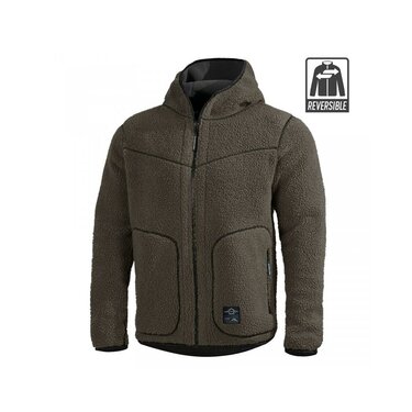 Bunda Pentagon Ianos 2v1 Sherpa fleece RAL7013 / čierna
