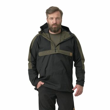 Bunda Helikon-Tex Woodsman Anorak čierna/taiga green