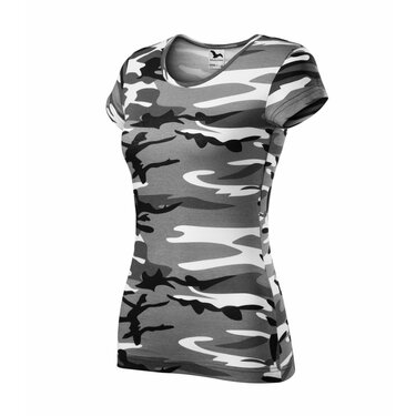 Tričko dámske camouflage gray