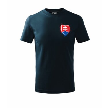 Detské tričko Slovenský Znak modré