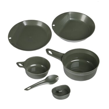 Kempingový stravovací set Wildo 6-dielny olive