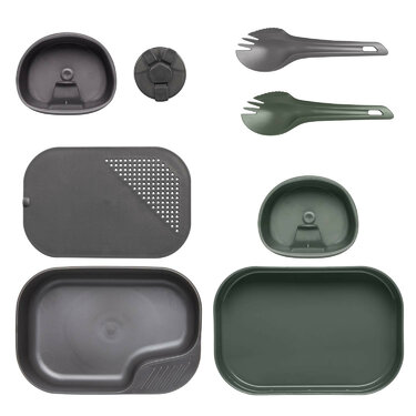 Kempingový stravovací set Wildo DUO Complete olive / grey