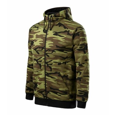 Mikina Camo Zipper CZ green camo