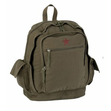 Ruksak Canvas 100% bavlna Red Star 25l olive