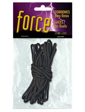 Šnúrky Barbaric Force čierne 190cm