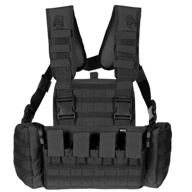 Taktická vesta Chest Rig Mission čierna