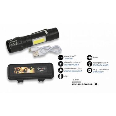 Baterka Albainox Compact LED Zoom nabíjateľná (350lm)