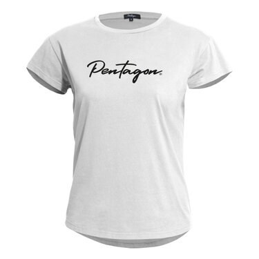 Dámske tričko Pentagon Calligraphy biele