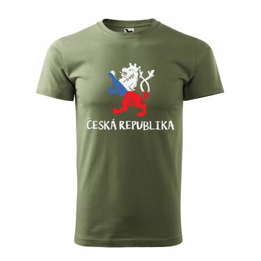 Tričko Česká republika olive