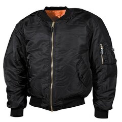 Bunda letecká bomber MA1 čierna nadrozmerná